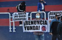 Ciudadanos piden la salida de Jorge Yunda.