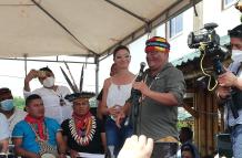 Jaime Vargas expresó su apoyo a Arauz en la Amazonía.