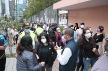 La vacunación genera nuevas filas en la capital.