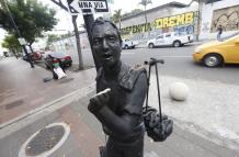 Obra. El monumento afectado está ubicado en la calle Panamá y Loja.
