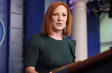 En la imagen, la portavoz de la Casa Blanca, Jen Psaki. EFE/EPA/Oliver Contreras