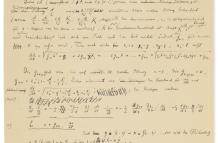 Subastan un documento manuscrito de Einstein sobre la teoría de la relatividad