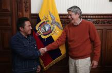 guillermo lasso y delfín quishpe
