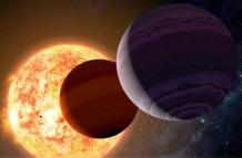 "Los planetas V1298 Tau b y e alrededor de la estrella V1298 Tau con una edad de 20 millones de años".