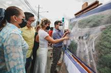 La alcaldesa, en la inauguración de una "solución vial" que conecta la Perimetral con la Espol.