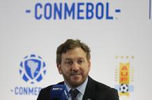 El presidente de la Conmebol, Alejandro Domínguez, en una fotografía de archivo.