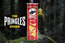 Imagen cedida hoy por Pringles que ilustra la iniciativa que lanzó a través de internet para que una araña sea bautizada con el nombre de este aperitivo.