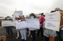 Los Ceibos, protesta por obras