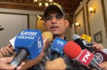 Dato. Zarate dio declaraciones tras culminar un conversatorio entre las autoridades y la prensa por el caso de María Belén Bernal.