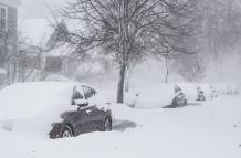 Vista del impacto de una tormenta invernal en Buffalo, Nueva York, el 24 de diciembre de 2022.