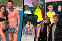 Futbolistas y sus parejas.