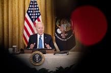 El presidente de Estados Unidos, Joe Biden, habla durante una reunión en la Casa Blanca, en Washington (EE.UU.), este 10 de febrero de 2023.