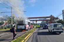 Quito- Trole- incendio