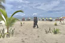 Los turistas que llegaron a la provincia se dirigieron en su mayoría a las playas del sur como las de Tonsupa, Atacames y Mompiche.