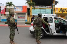 Militares y policías realizan operativos en varios sectores de Quinindé, en Esmeraldas, donde fue capturado Alias 'Coco'