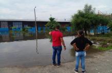 Escuela inundada Santa Lucía