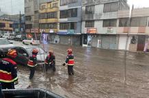 inundación en el sur de Quito