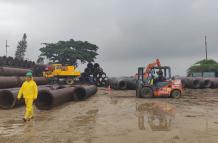 Tuberías para la draga
