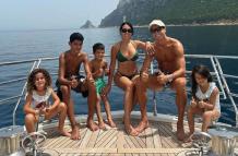 Cristiano Ronaldo, Georgina Rodríguez e hijos de vacaciones