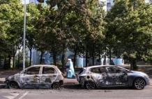 Francia quema de carros