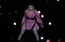 La cantante Madonna durante un concierto en Colombia.