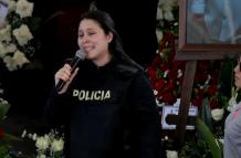 Rosita Saldarriaga apareció en el velorio con un chaleco antibalas.