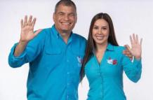Rafael Correa y Raisa Vulgarín