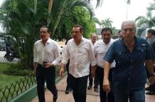 JAIME NEBOT VISITA A CARLOS FALQUEZ