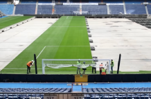 césped Santiago Bernabéu