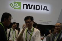 El logo de Nvidia, en una fotografía de archivo
