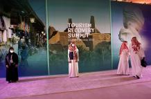Imagen de archivo de varios asistentes durante la Cumbre de la Recuperación del Turismo en Riad (Arabia Saudí).