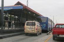 carril exclusivo de la Metrovía