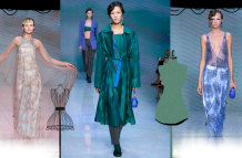 Diseños de Giorgio Armani presentado en el Fashion Week de Milán