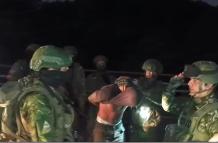 Captura. Las Fuerzas Armadas del Ecuador reportó la captura de alias Guasón en su cuenta de X, en la que detalló que fueron 15 los detenidos.