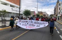 Marcha en Latacunga Micc