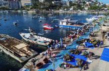 Acapulco celebra torneo de pesca de basura para limpiar su mar tras golpe del huracán Otis