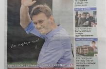 "Sobesednik", el primer periódico ruso que abre con Navalni en su portada