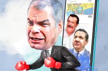 Rafael Correa se ha referido a Pablo Muentes y a Jaime Nebot en sus redes sociales.