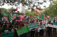 Campesinos marchan en Paraguay e insisten en la demanda histórica de la reforma agraria