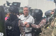 Jorge Glas fue detenido en medio de un considerado despliegue policial y militar.