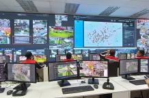 La nueva sala de monitoreo cuenta con un nuevo software de inteligencia artificial.