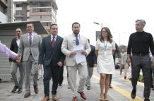 Asambleístas del movimiento Construye solicitaron que la Fiscalía investigue a Serrano, Solines y Sánchez por los sobornos que se conocieron en el juicio contra Carlos Pólit.
