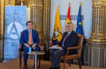 El presidente de Ecuador, Daniel Noboa. en España.