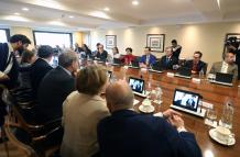 Daniel Noboa y empresarios de España