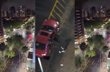 Captura de video. Usuarios en X reportaron el hecho, en horas de la madrugada.