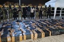 la droga y los detenidos en el muelle de Salinas