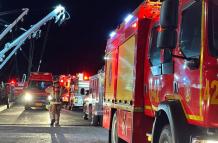 Personal del Cuerpo de Bomberos de Guayaquil atendió la emergencia