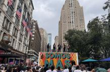 Cientos de inmigrantes jornaleros protestan en Nueva York por medidas que los discriminan