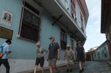 turistas en Las Peñas