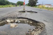 Carreteras en mal estado